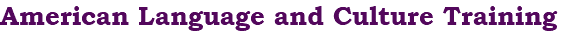 American Language and Culture Training